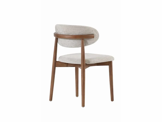 Design eetkamerstoel walnuteikenhout (6x) - afbeelding 3 van  4