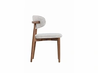 Design eetkamerstoel walnuteikenhout (6x) - afbeelding 4 van  4