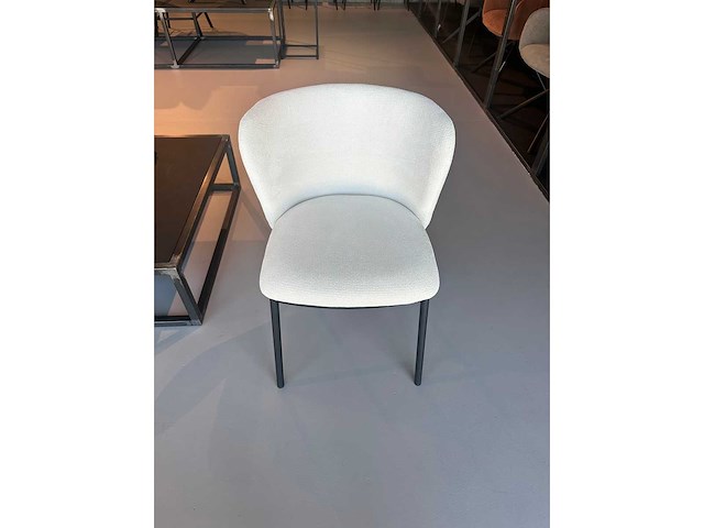 Design eetkamerstoel wit weave (8x) - afbeelding 2 van  5