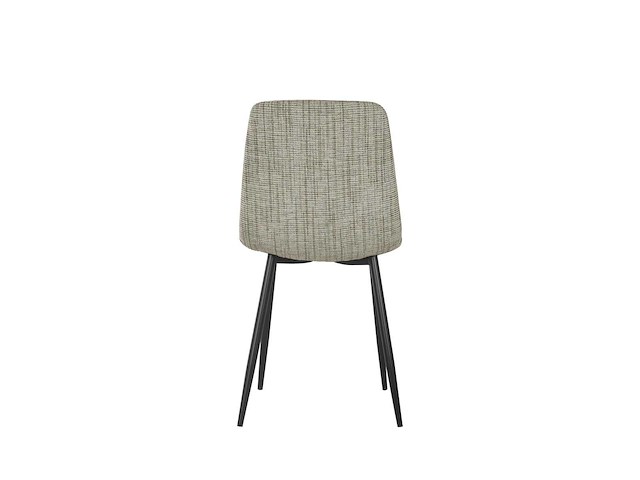Design eetkamerstoelen beige chenille (6x) - afbeelding 2 van  5