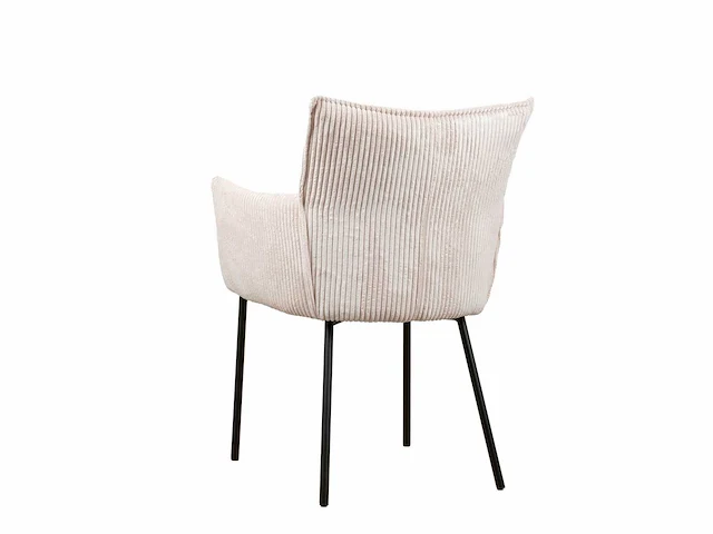 Design eetkamerstoelen beige fluweel (6x) - afbeelding 3 van  6