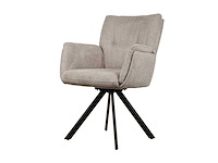 Design eetkamerstoelen beige weave (6x) - afbeelding 1 van  5