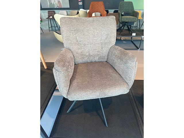 Design eetkamerstoelen bruin weave (6x) - afbeelding 5 van  5