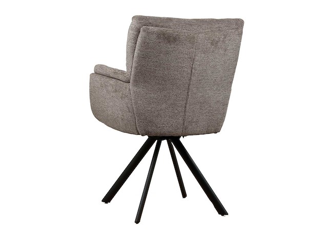 Design eetkamerstoelen bruin weave (6x) - afbeelding 4 van  5