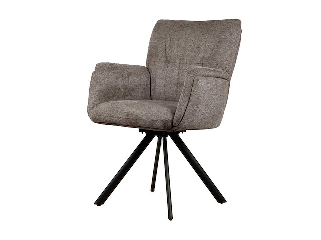 Design eetkamerstoelen bruin weave (6x) - afbeelding 3 van  5