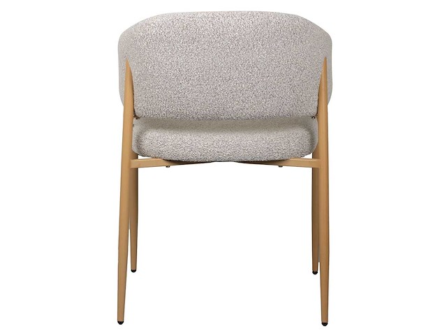 Design eetkamerstoelen ecru boucle (4x) - afbeelding 3 van  4