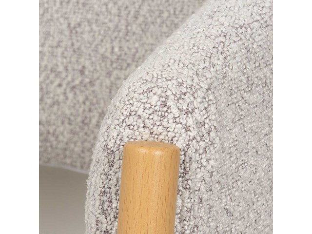 Design eetkamerstoelen ecru boucle (4x) - afbeelding 4 van  4