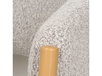 Design eetkamerstoelen ecru boucle (4x) - afbeelding 2 van  2