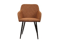 Design eetkamerstoelen koper weave (6x) - afbeelding 1 van  6