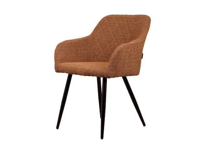 Design eetkamerstoelen koper weave (6x) - afbeelding 2 van  6