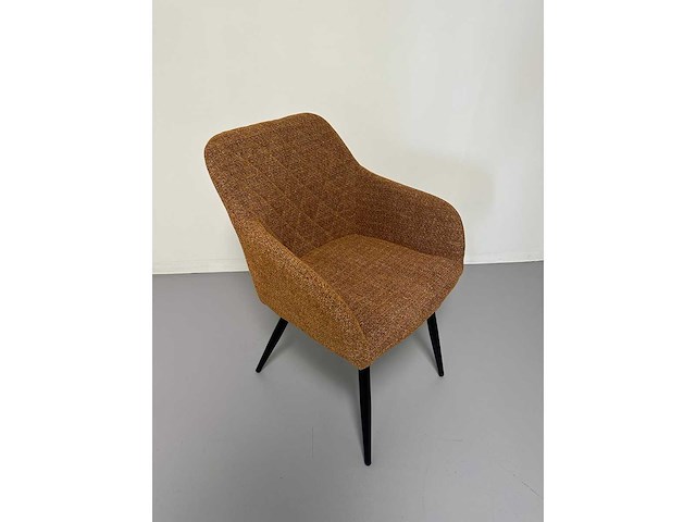Design eetkamerstoelen koper weave (6x) - afbeelding 5 van  6