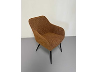 Design eetkamerstoelen koper weave (6x) - afbeelding 5 van  6