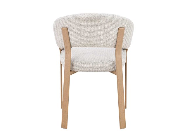 Design eetkamerstoelen naturel chenille (6x) - afbeelding 4 van  7