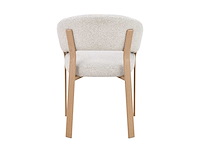 Design eetkamerstoelen naturel chenille (6x) - afbeelding 4 van  7
