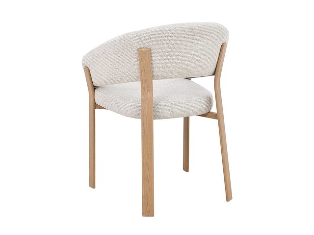 Design eetkamerstoelen naturel chenille (6x) - afbeelding 5 van  7