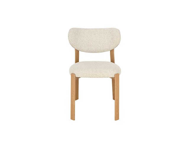 Design eetkamerstoelen naturel chenille (6x) - afbeelding 2 van  6