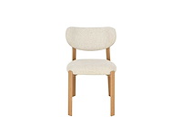 Design eetkamerstoelen naturel chenille (6x) - afbeelding 2 van  6