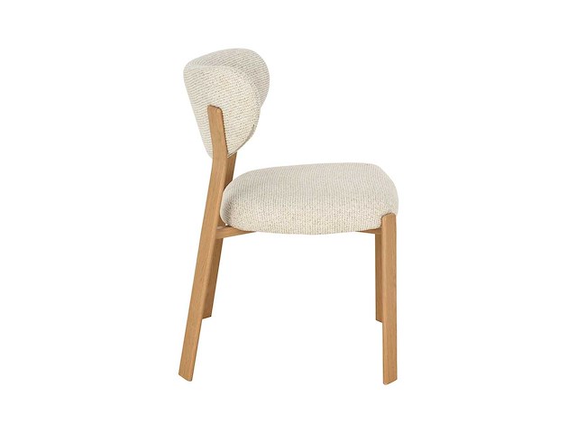 Design eetkamerstoelen naturel chenille (6x) - afbeelding 3 van  6