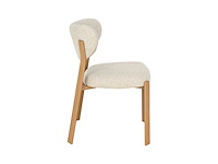 Design eetkamerstoelen naturel chenille (6x) - afbeelding 3 van  6