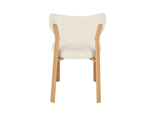 Design eetkamerstoelen naturel chenille (6x) - afbeelding 4 van  6
