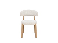 Design eetkamerstoelen naturel chenille (6x) - afbeelding 2 van  5