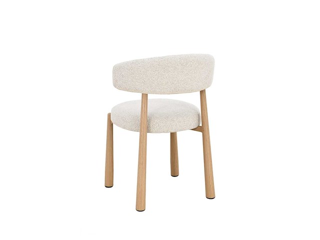 Design eetkamerstoelen naturel chenille (6x) - afbeelding 5 van  5