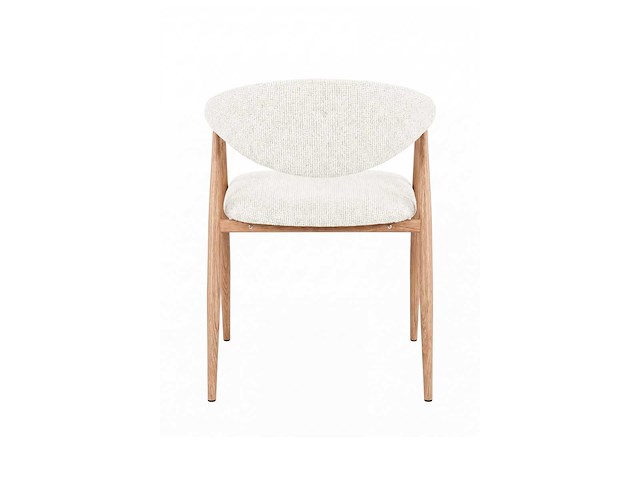 Design eetkamerstoelen naturel chenille (6x) - afbeelding 5 van  5