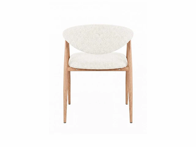 Design eetkamerstoelen naturel chenille (6x) - afbeelding 5 van  5