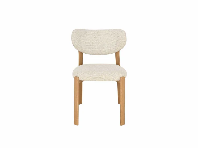 Design eetkamerstoelen naturel chenille (6x) - afbeelding 2 van  6