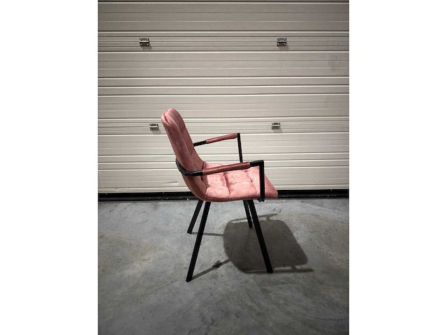 Design eetkamerstoelen roos velvet (7x) - afbeelding 2 van  4