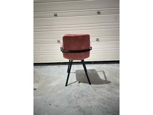 Design eetkamerstoelen roos velvet (7x) - afbeelding 3 van  4