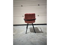 Design eetkamerstoelen roos velvet (7x) - afbeelding 3 van  4