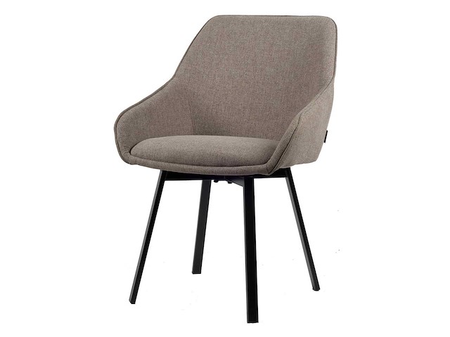 Design eetkamerstoelen taupe weave (6x) showroommodel - afbeelding 1 van  5