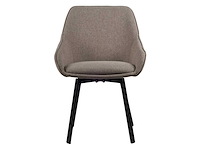 Design eetkamerstoelen taupe weave (6x) showroommodel - afbeelding 2 van  5