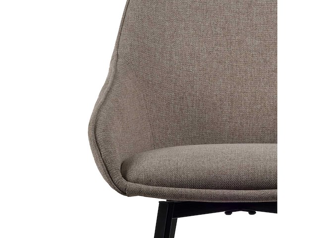 Design eetkamerstoelen taupe weave (6x) showroommodel - afbeelding 4 van  5