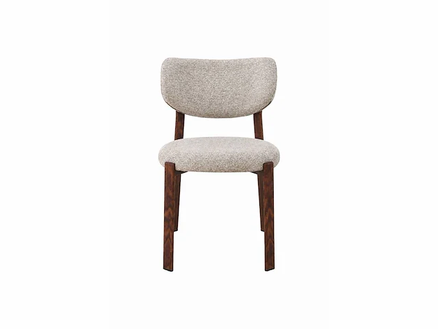 Design eetkamerstoelen walnut chenille (6x) - afbeelding 2 van  6