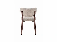 Design eetkamerstoelen walnut chenille (6x) - afbeelding 5 van  6