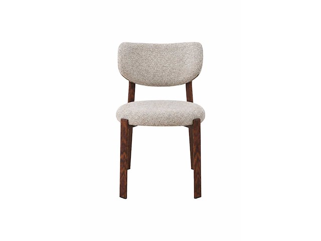 Design eetkamerstoelen walnut chenille (6x) - afbeelding 2 van  6
