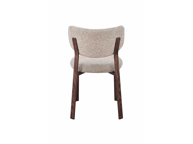 Design eetkamerstoelen walnut chenille (6x) - afbeelding 5 van  6