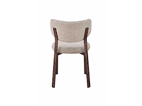 Design eetkamerstoelen walnut chenille (6x) - afbeelding 5 van  6