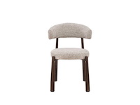 Design eetkamerstoelen walnut chenille (6x) - afbeelding 2 van  6