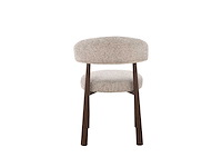 Design eetkamerstoelen walnut chenille (6x) - afbeelding 5 van  6