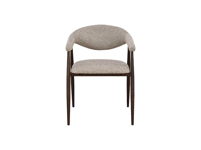 Design eetkamerstoelen walnut chenille (6x) - afbeelding 2 van  6
