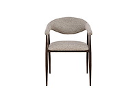 Design eetkamerstoelen walnut chenille (6x) - afbeelding 2 van  6
