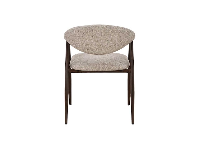 Design eetkamerstoelen walnut chenille (6x) - afbeelding 5 van  6