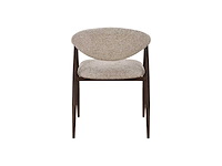 Design eetkamerstoelen walnut chenille (6x) - afbeelding 5 van  6