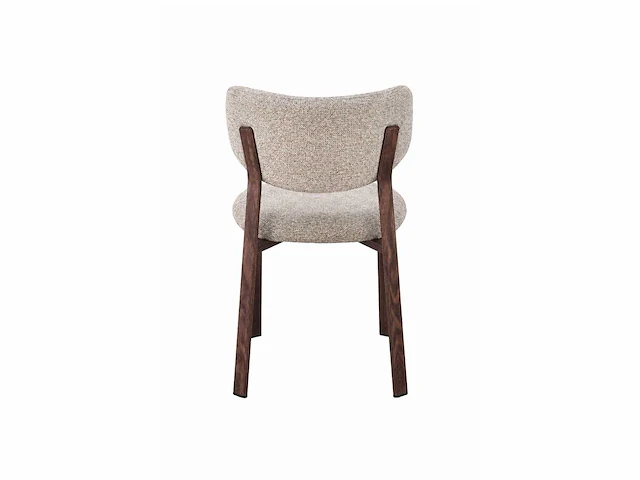 Design eetkamerstoelen walnut chenille (6x) - afbeelding 5 van  6