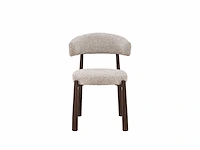 Design eetkamerstoelen walnut chenille (6x) - afbeelding 2 van  6