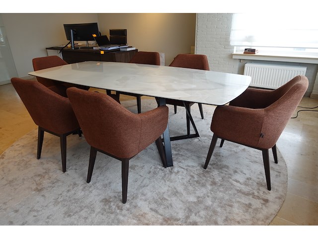 Design eettafel & 6x stoel - afbeelding 3 van  6