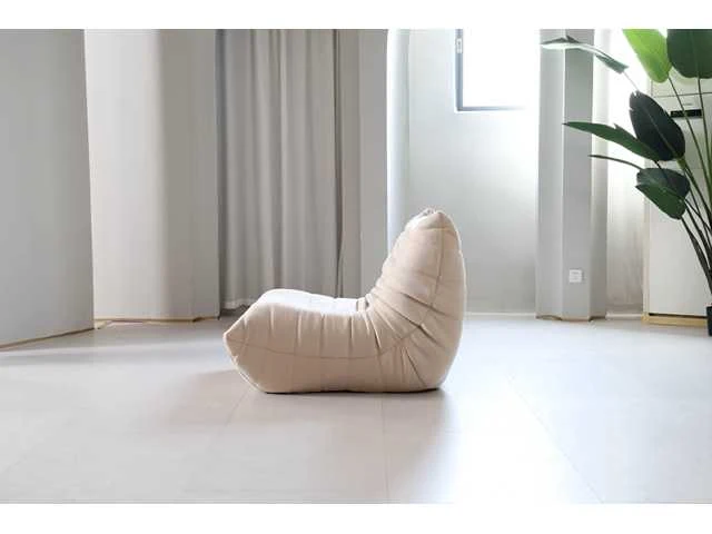 Design fauteuil beige l (1x) - afbeelding 2 van  6